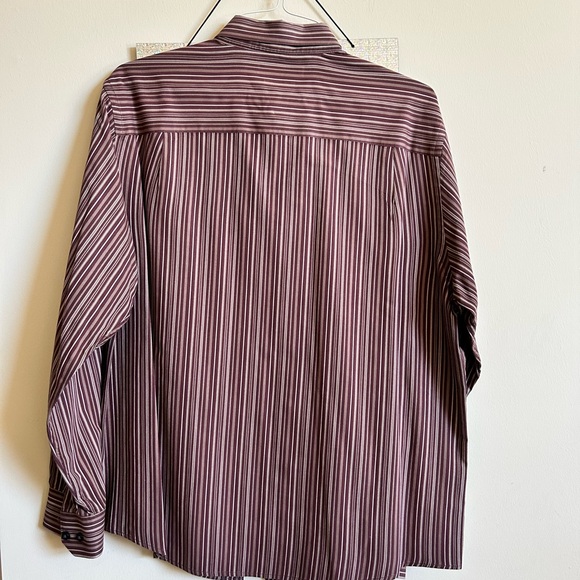 A[x]ist brown striped button down Size XL - Picture 4 of 4